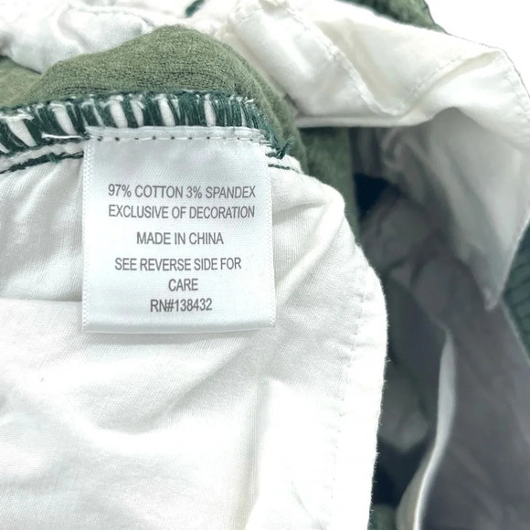 ModCloth The Boulder Wide Leg Corduroy Pants In Olive Green Size 00‎ - Picture 9 of 10